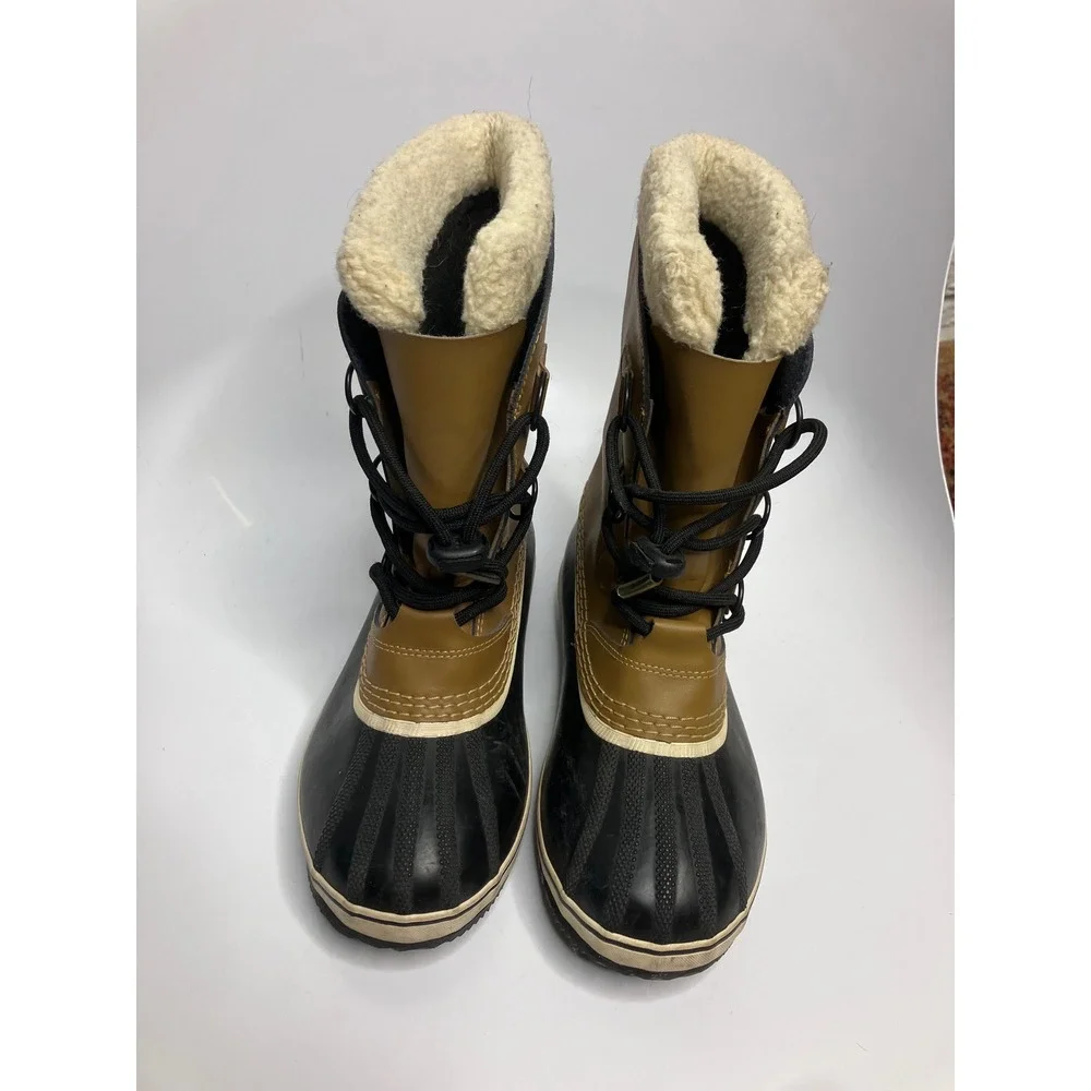 Sorel 1964 Pac 2 Snow Boots Womens 6 Brown Excellent Waterproof Faux Fur Lining